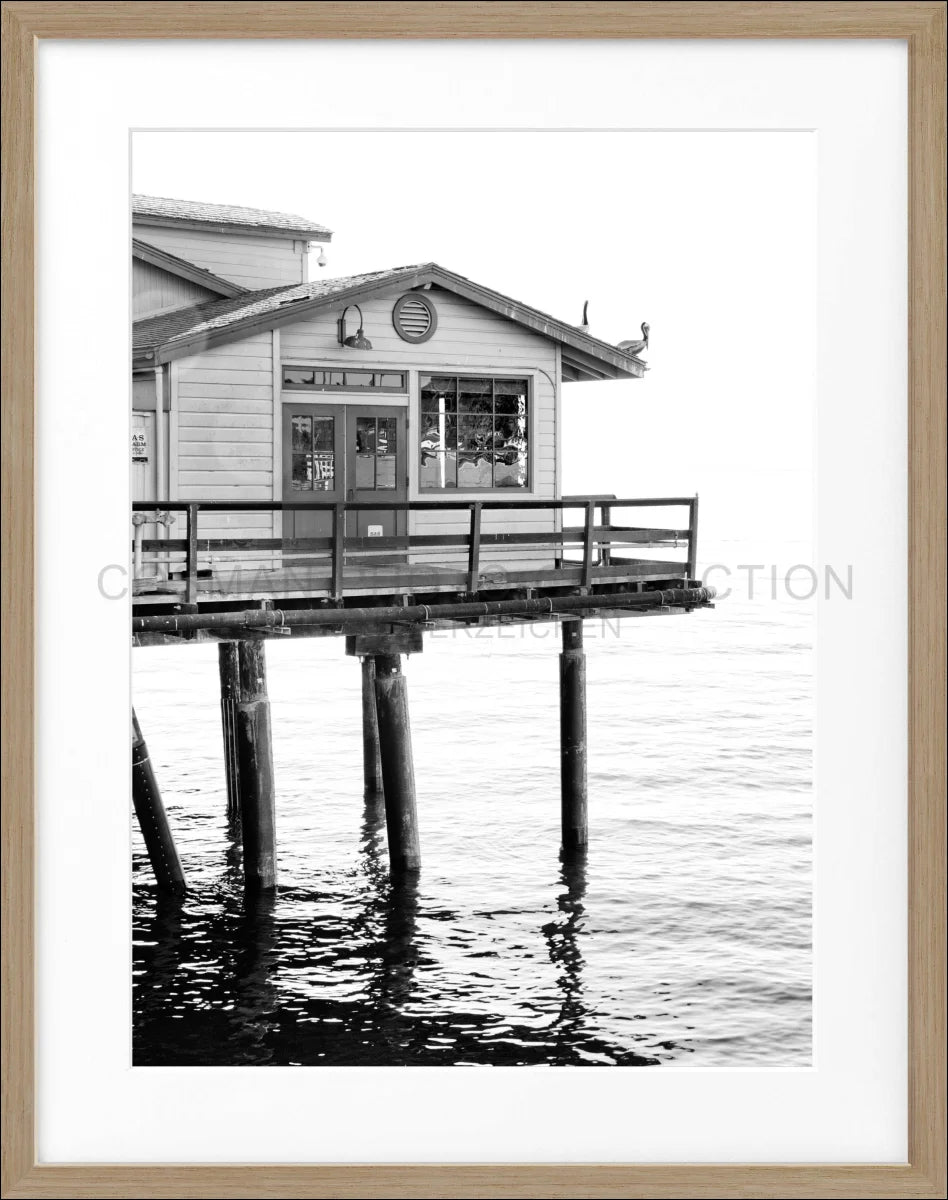 Poster mit Rahmen Kalifornien Santa Barbara ’Pier’ K27