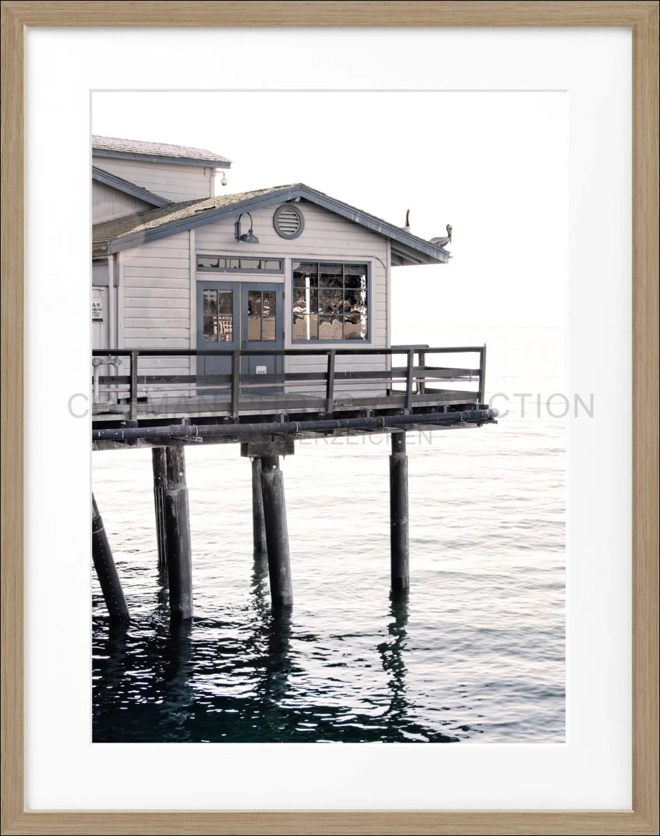 Poster mit Rahmen Kalifornien Santa Barbara ’Pier’ K27