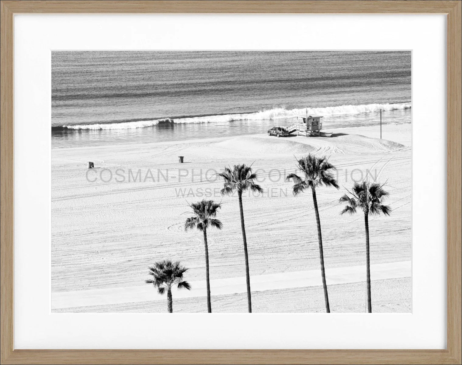 Poster mit Rahmen Kalifornien Santa Monica ’Beach’ K100