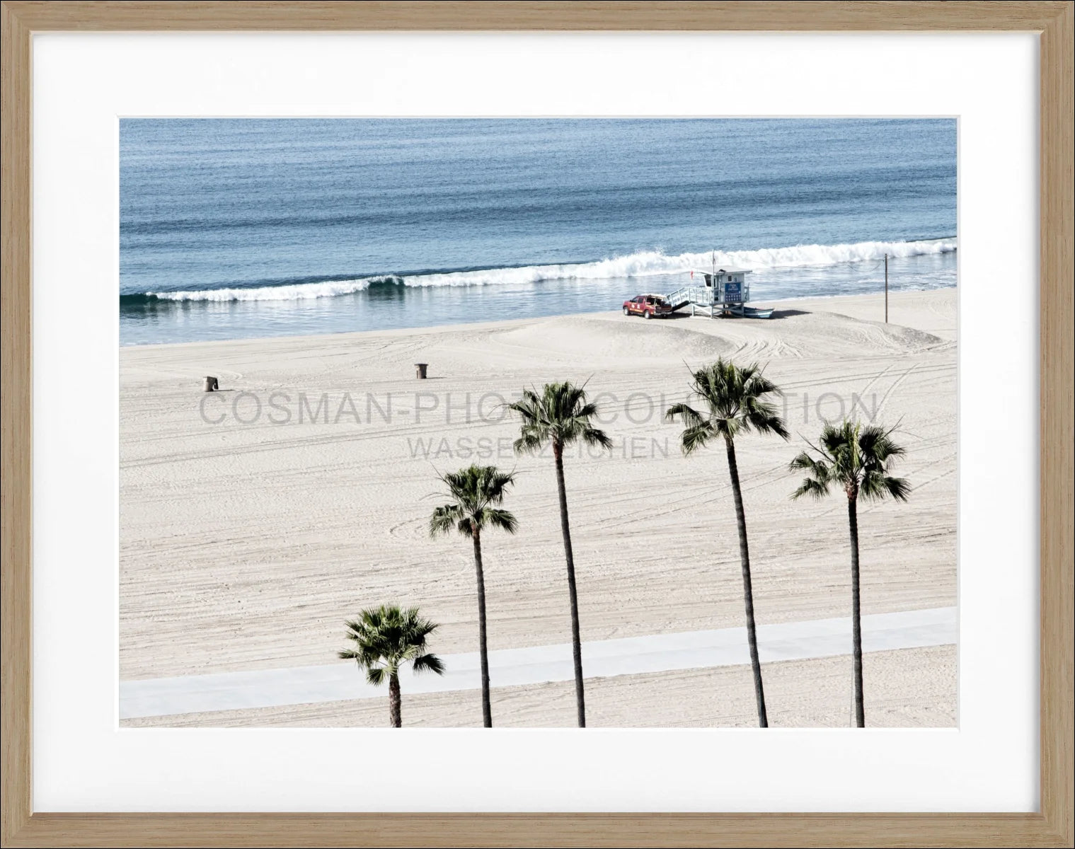 Poster mit Rahmen Kalifornien Santa Monica ’Beach’ K100