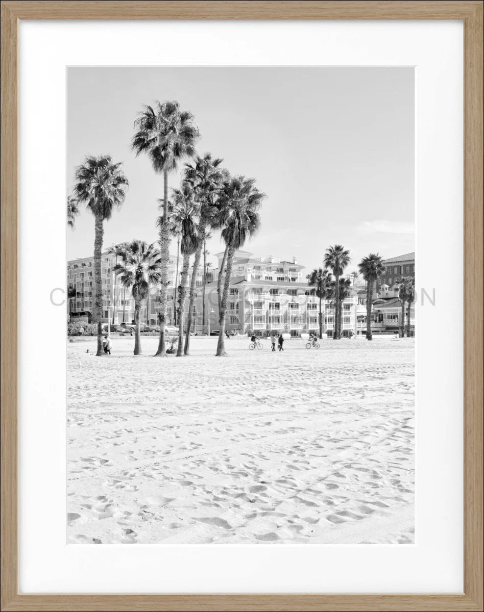 Poster mit Rahmen Kalifornien Santa Monica ’Beach’ K111