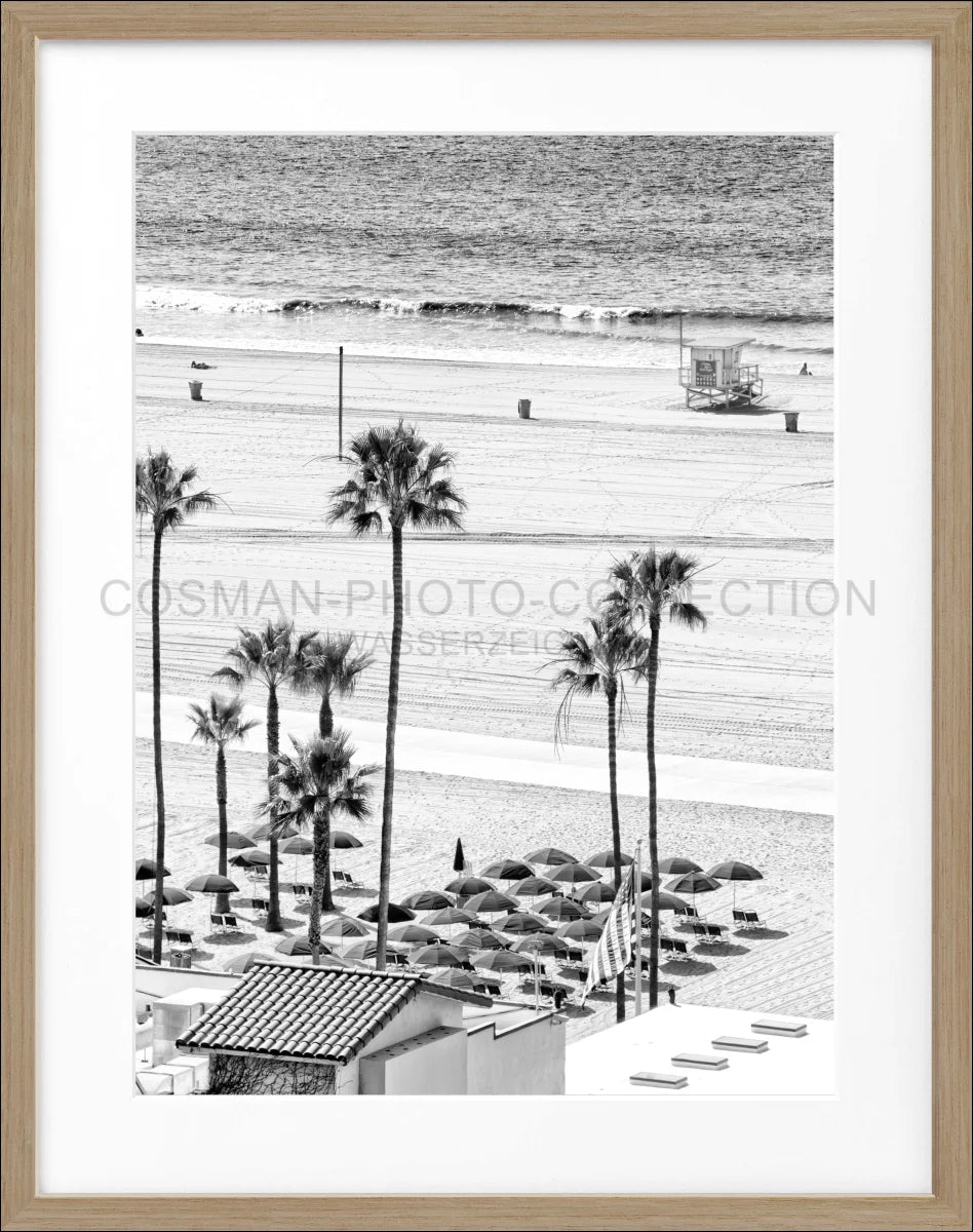 Poster mit Rahmen Kalifornien Santa Monica ’Beach’ K134