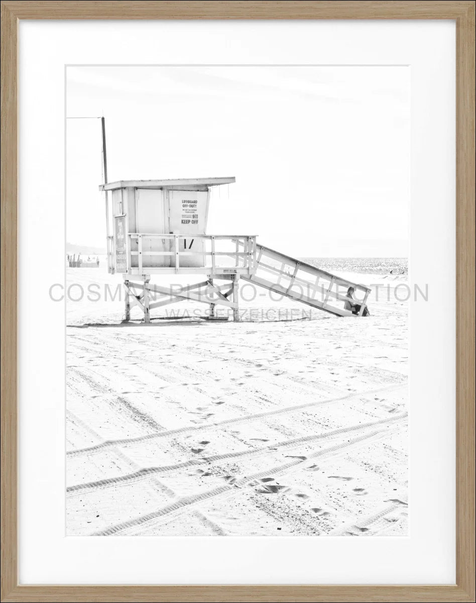 Poster mit Rahmen Kalifornien Santa Monica ’Beach