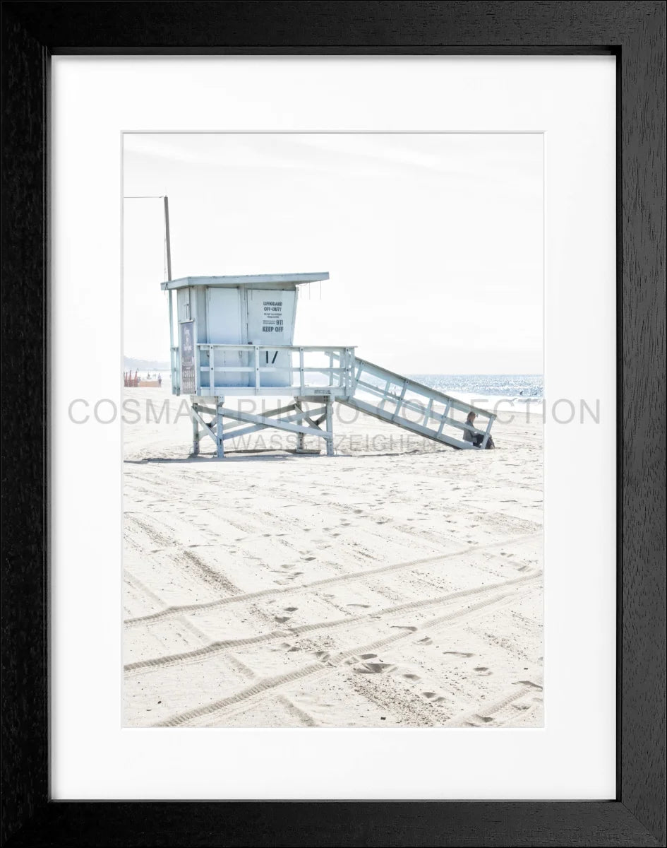 Poster mit Rahmen Kalifornien Santa Monica ’Beach