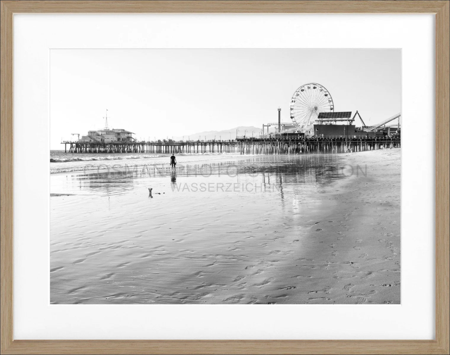 Poster mit Rahmen Kalifornien Santa Monica ’Pier’ K132