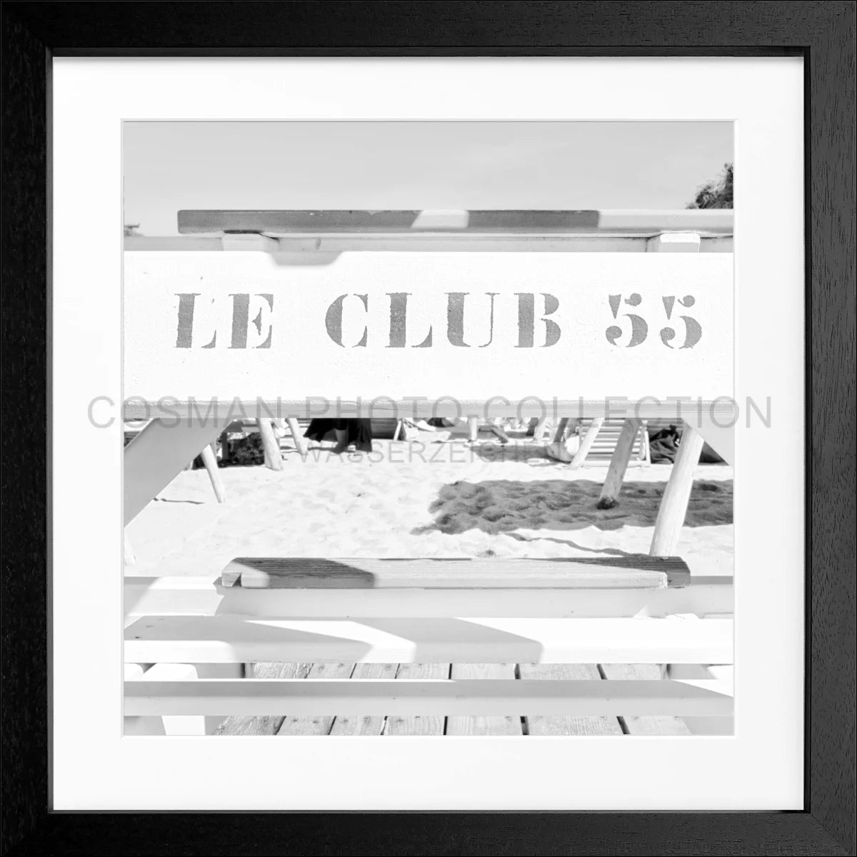Poster mit Rahmen ’Le Club 55’ Saint Tropez ST42Q