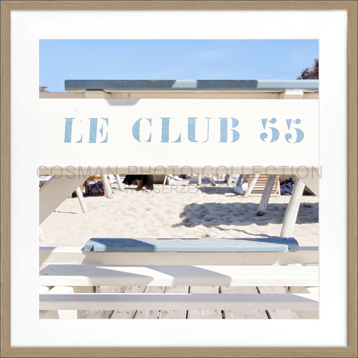 Poster mit Rahmen ’Le Club 55’ Saint Tropez ST42Q
