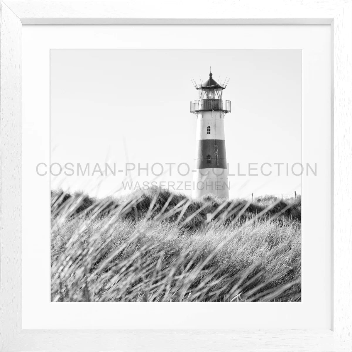 Poster mit Rahmen ’Leuchtturm List’ Sylt SY71Q - Wandbilder
