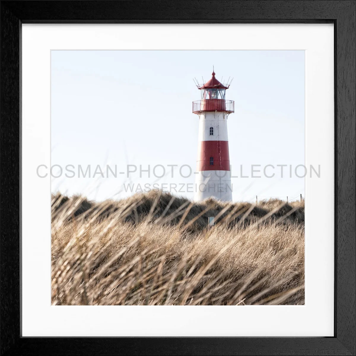 Poster mit Rahmen ’Leuchtturm List’ Sylt SY71Q - Wandbilder
