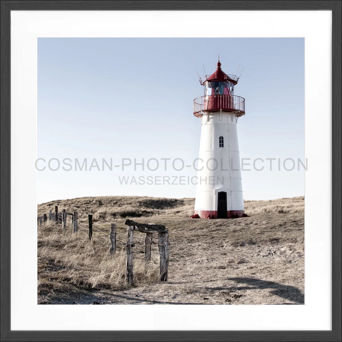 Poster mit Rahmen ’Leuchtturm List West’ Sylt SY74Q