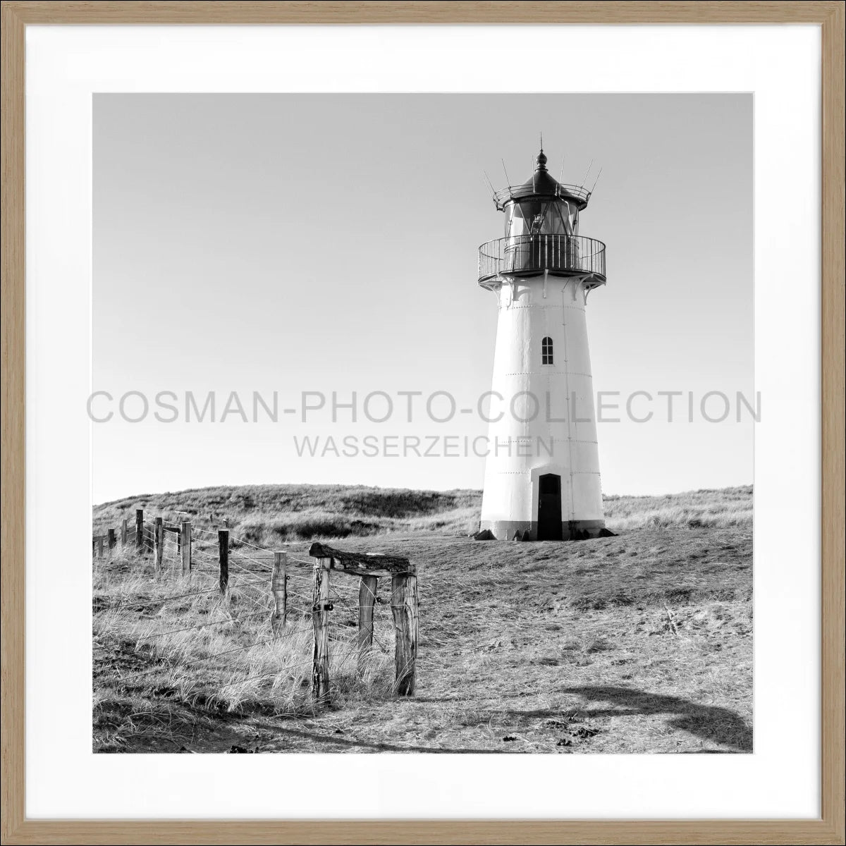 Poster mit Rahmen ’Leuchtturm List West’ Sylt SY74Q
