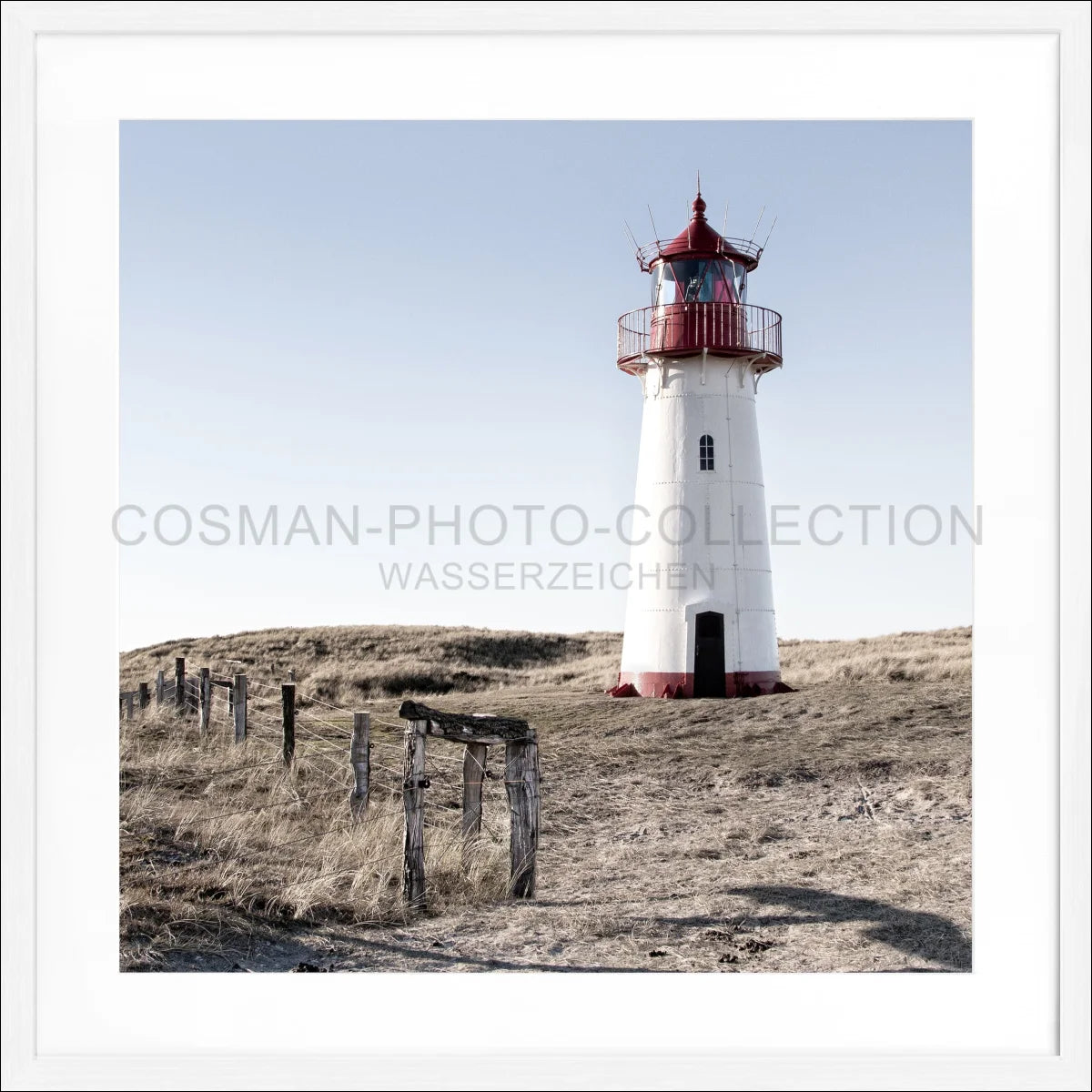 Poster mit Rahmen ’Leuchtturm List West’ Sylt SY74Q
