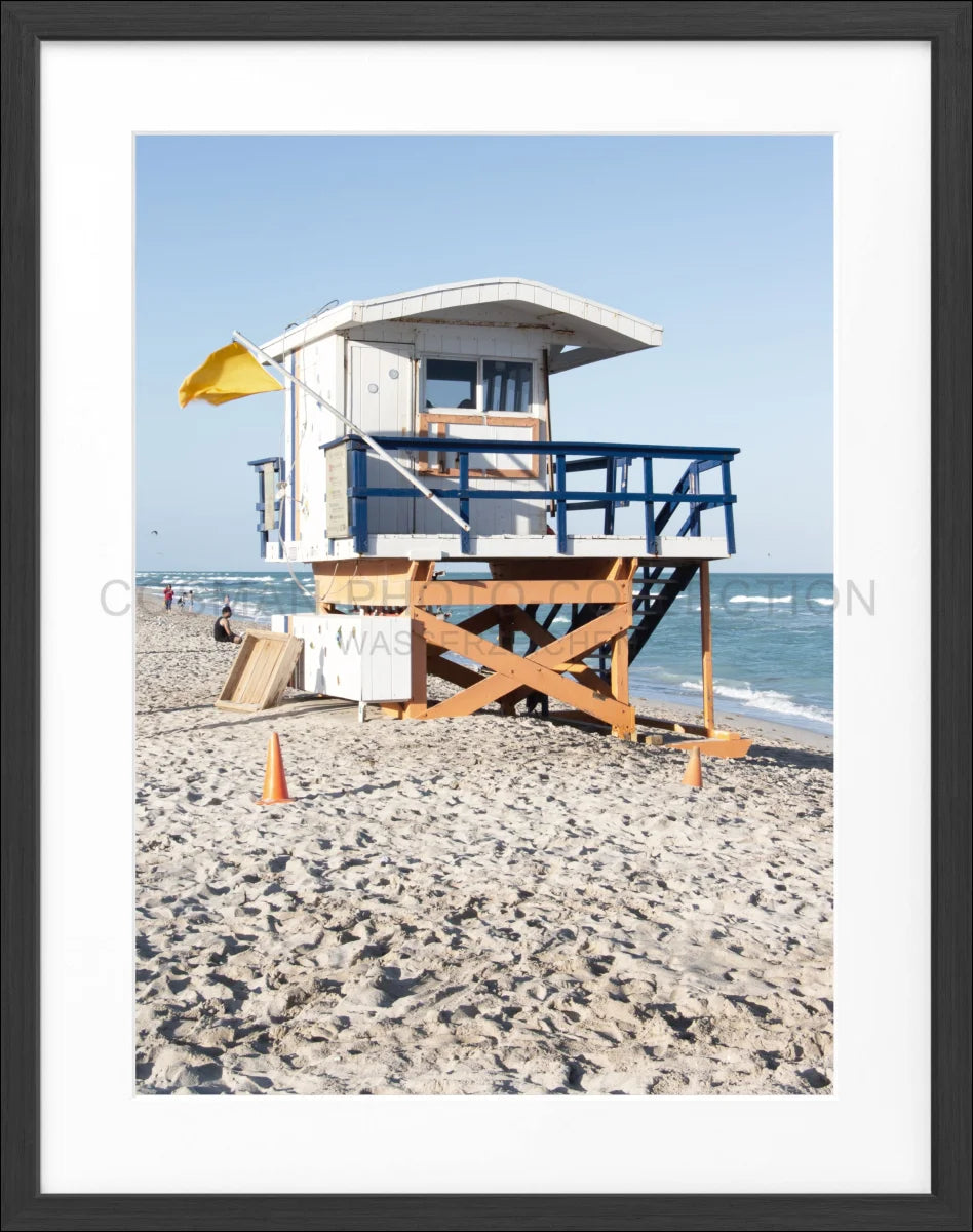 Poster mit Rahmen ’Lifeguard’ Florida Key West FL15B