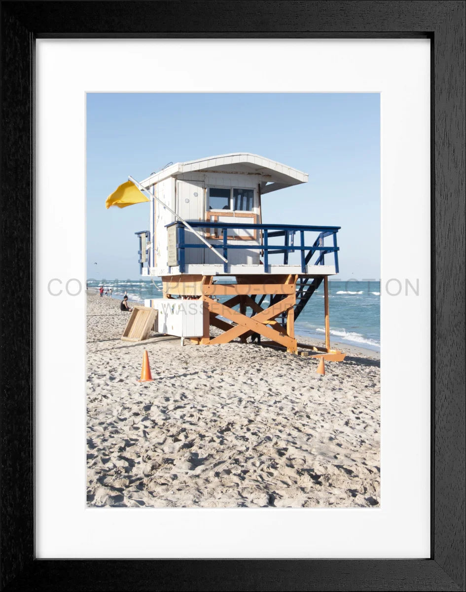Poster mit Rahmen ’Lifeguard’ Florida Key West FL15B