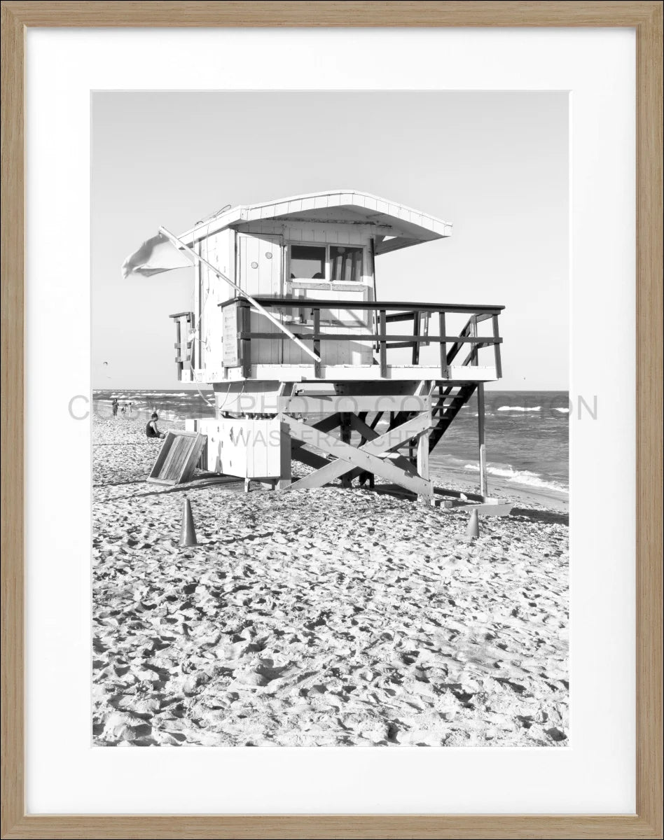 Poster mit Rahmen ’Lifeguard’ Florida Key West FL15B