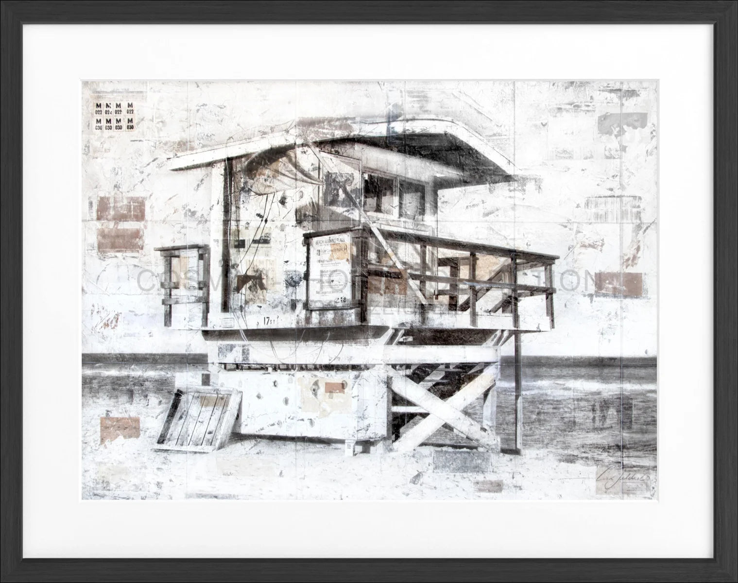 Poster mit Rahmen ’Lifeguard’ Florida Miami Beach GM78