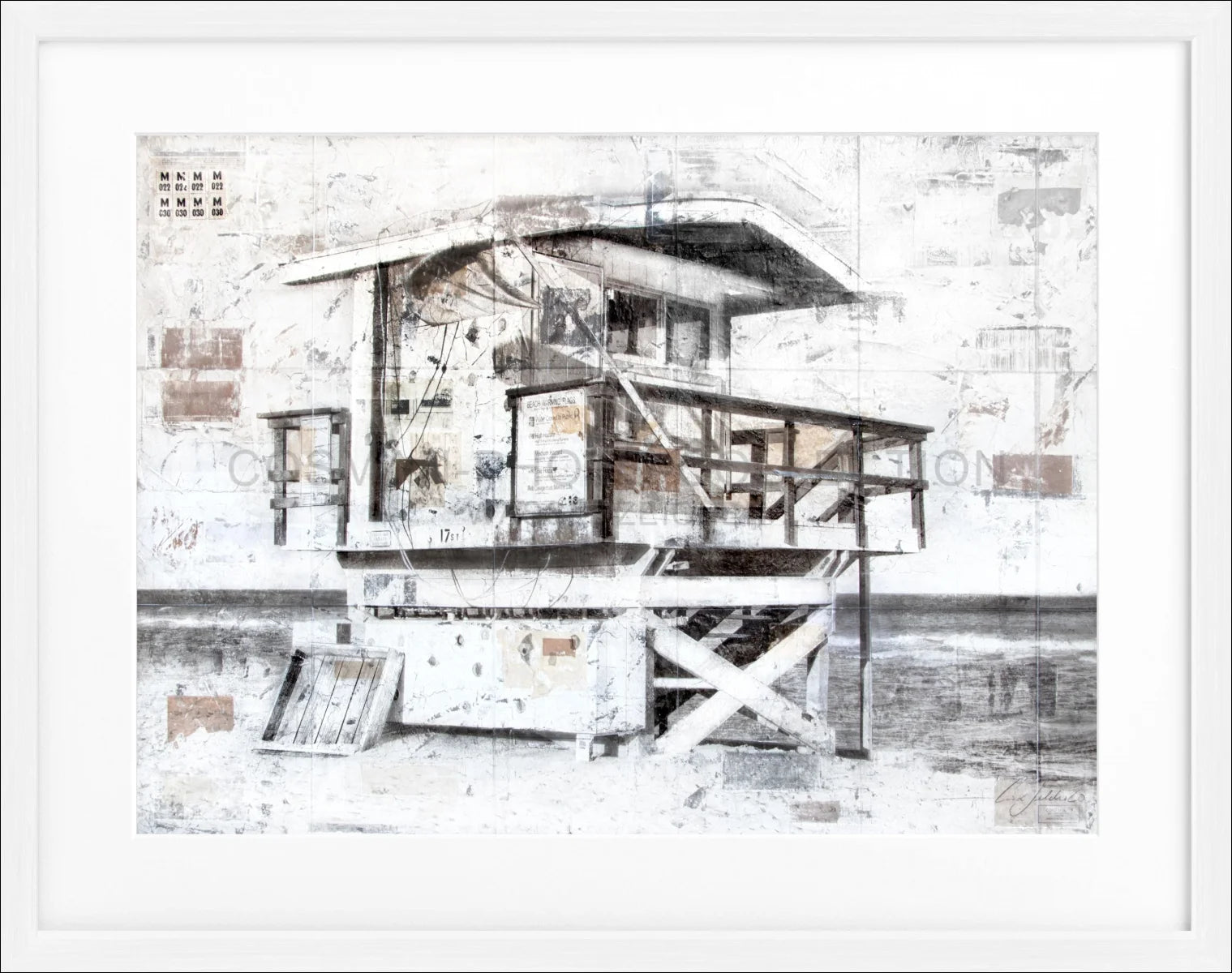 Poster mit Rahmen ’Lifeguard’ Florida Miami Beach GM78