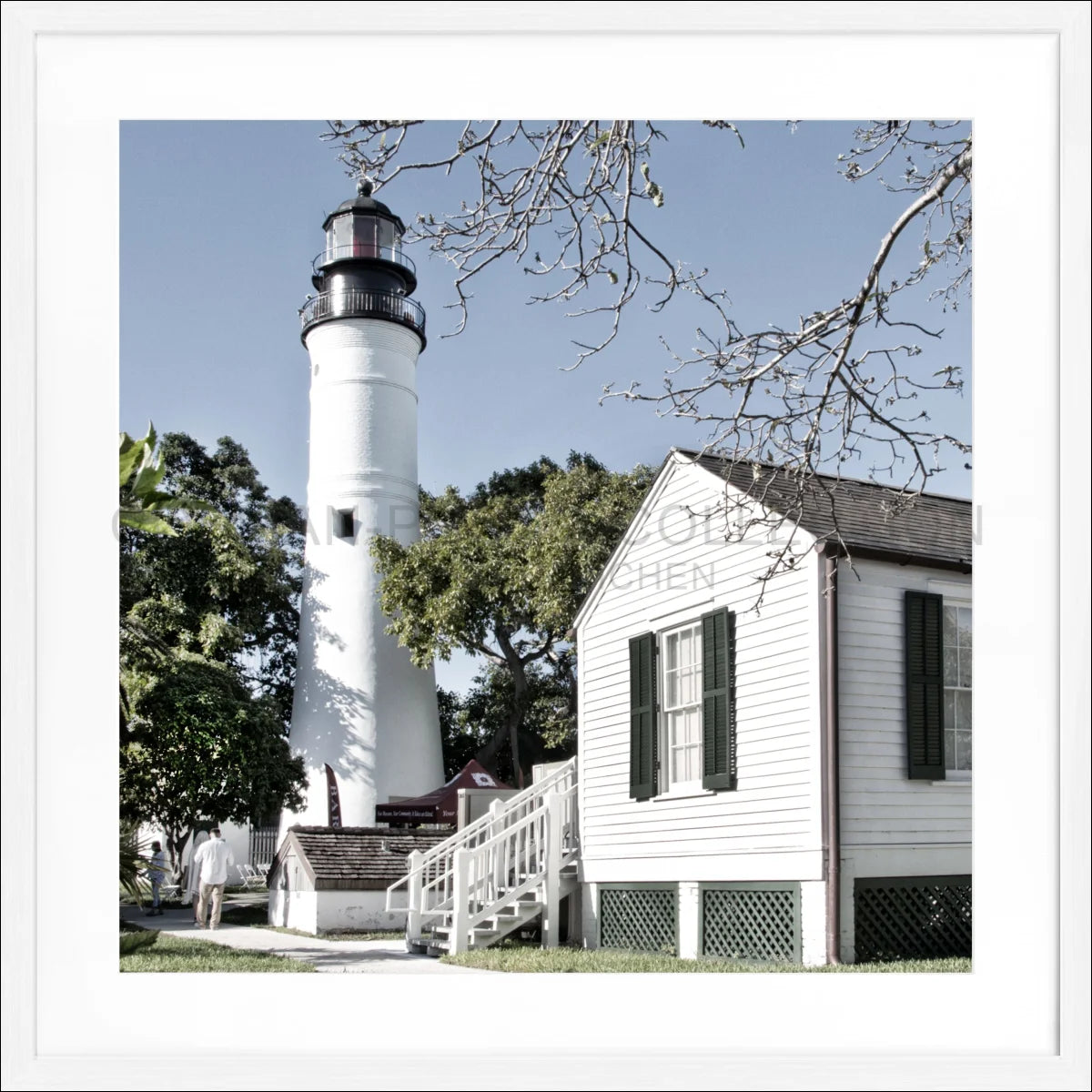 Poster mit Rahmen ’Lighthouse’ Florida Key West FL10A