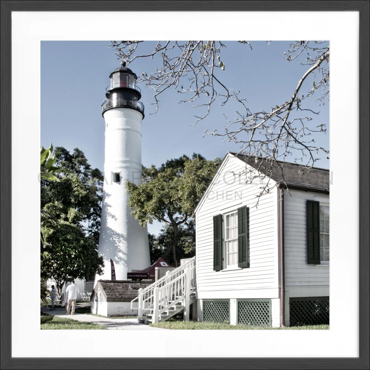 Poster mit Rahmen ’Lighthouse’ Florida Key West FL10A