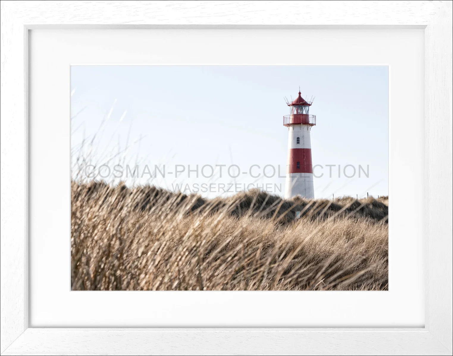 Poster mit Rahmen Lister Leuchtturm Sylt SY71 - Wandbilder