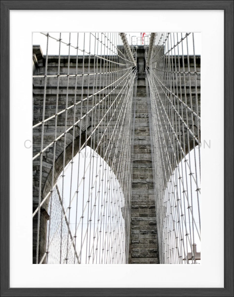 Poster mit Rahmen New York ’Brooklyn Bridge’ NY105