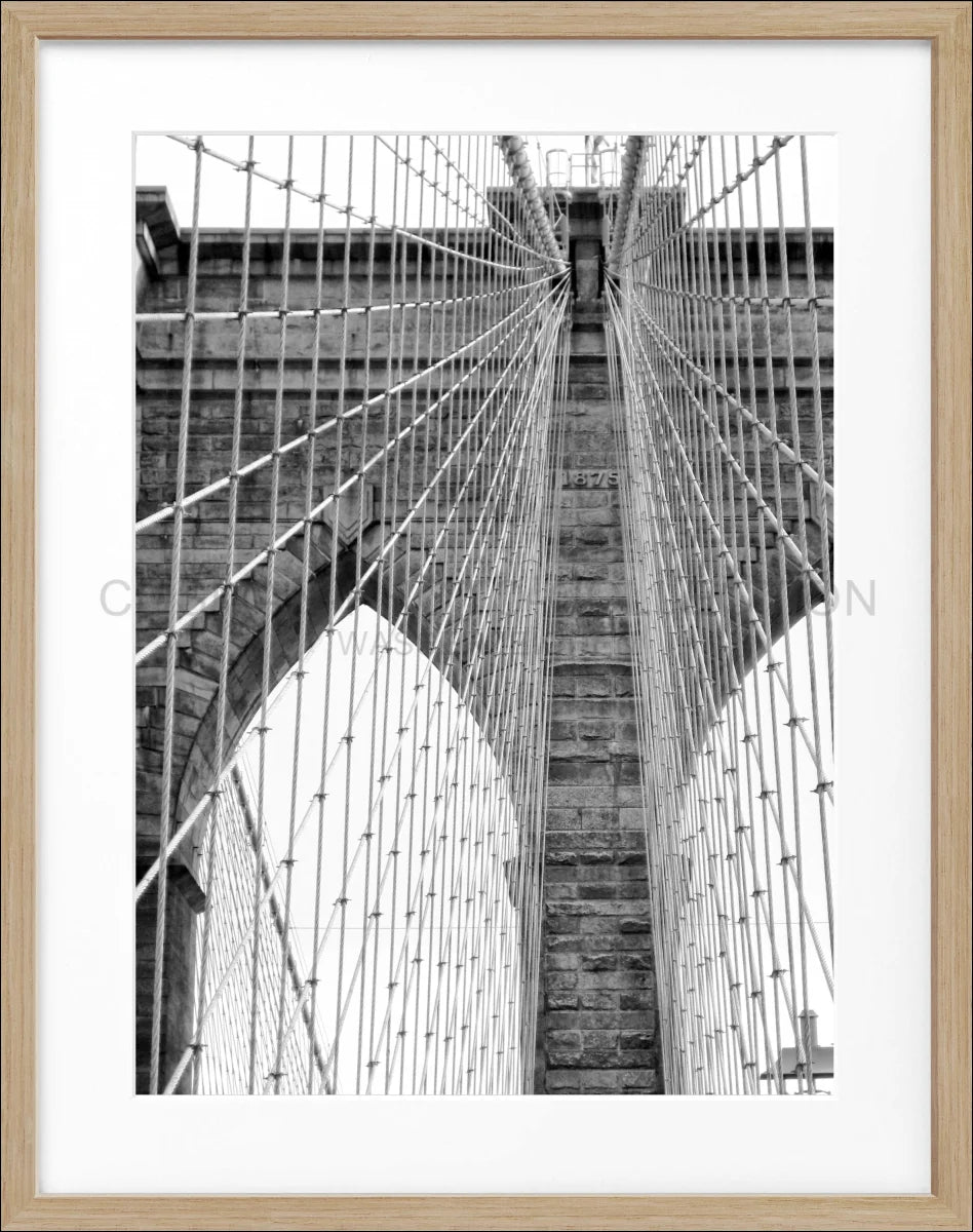 Poster mit Rahmen New York ’Brooklyn Bridge’ NY105