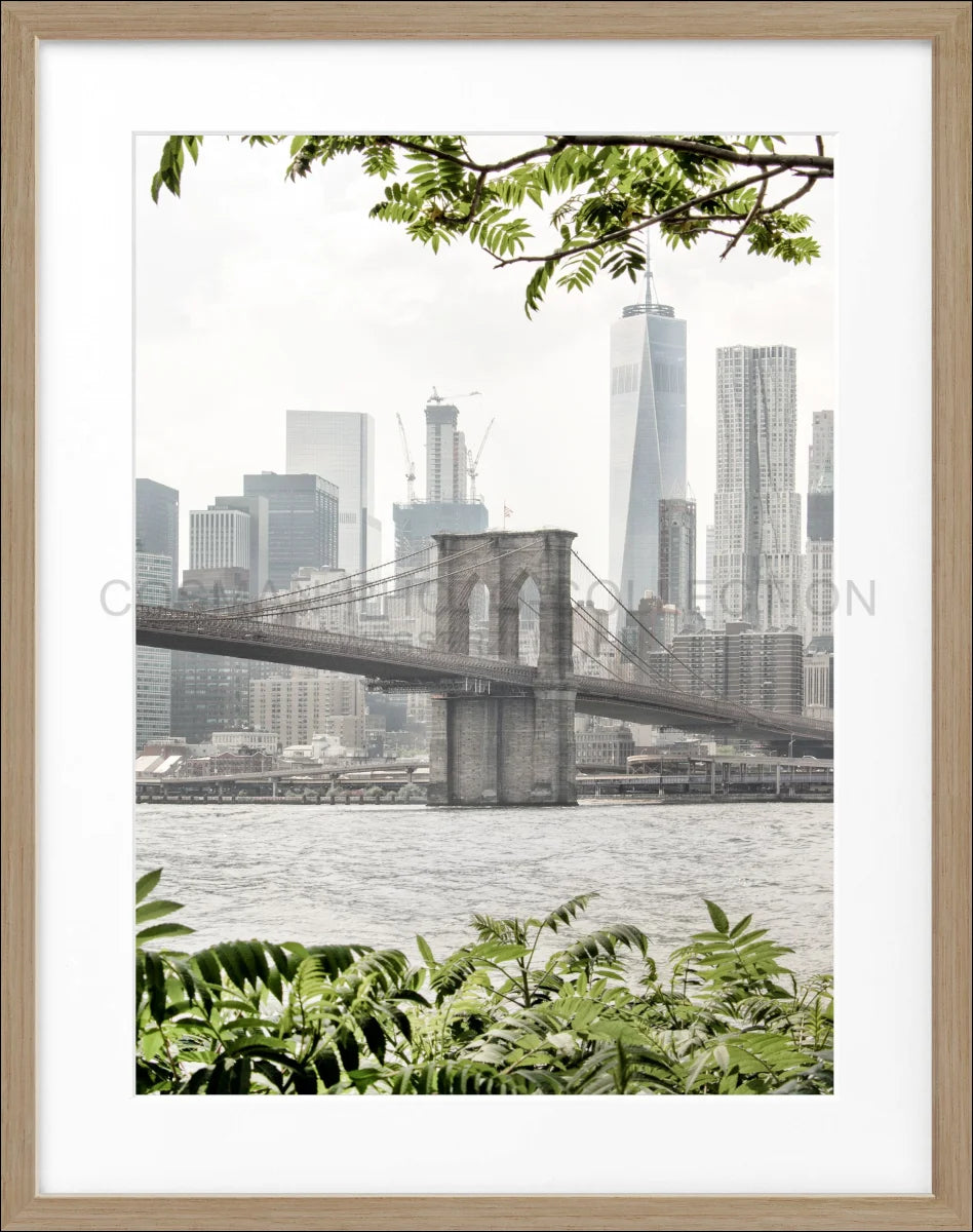 Poster mit Rahmen New York ’Brooklyn Bridge’ NY110