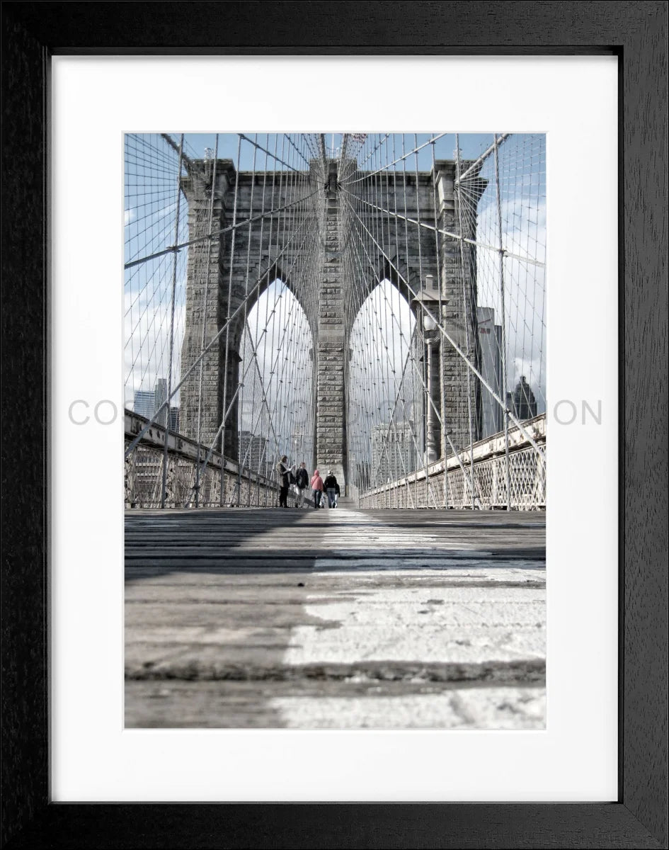 Poster mit Rahmen New York ’Brooklyn Bridge’ NY34
