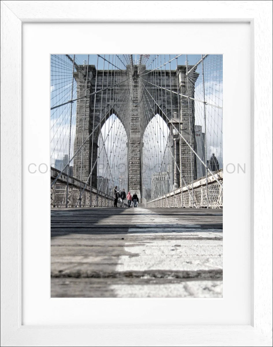 Poster mit Rahmen New York ’Brooklyn Bridge’ NY34