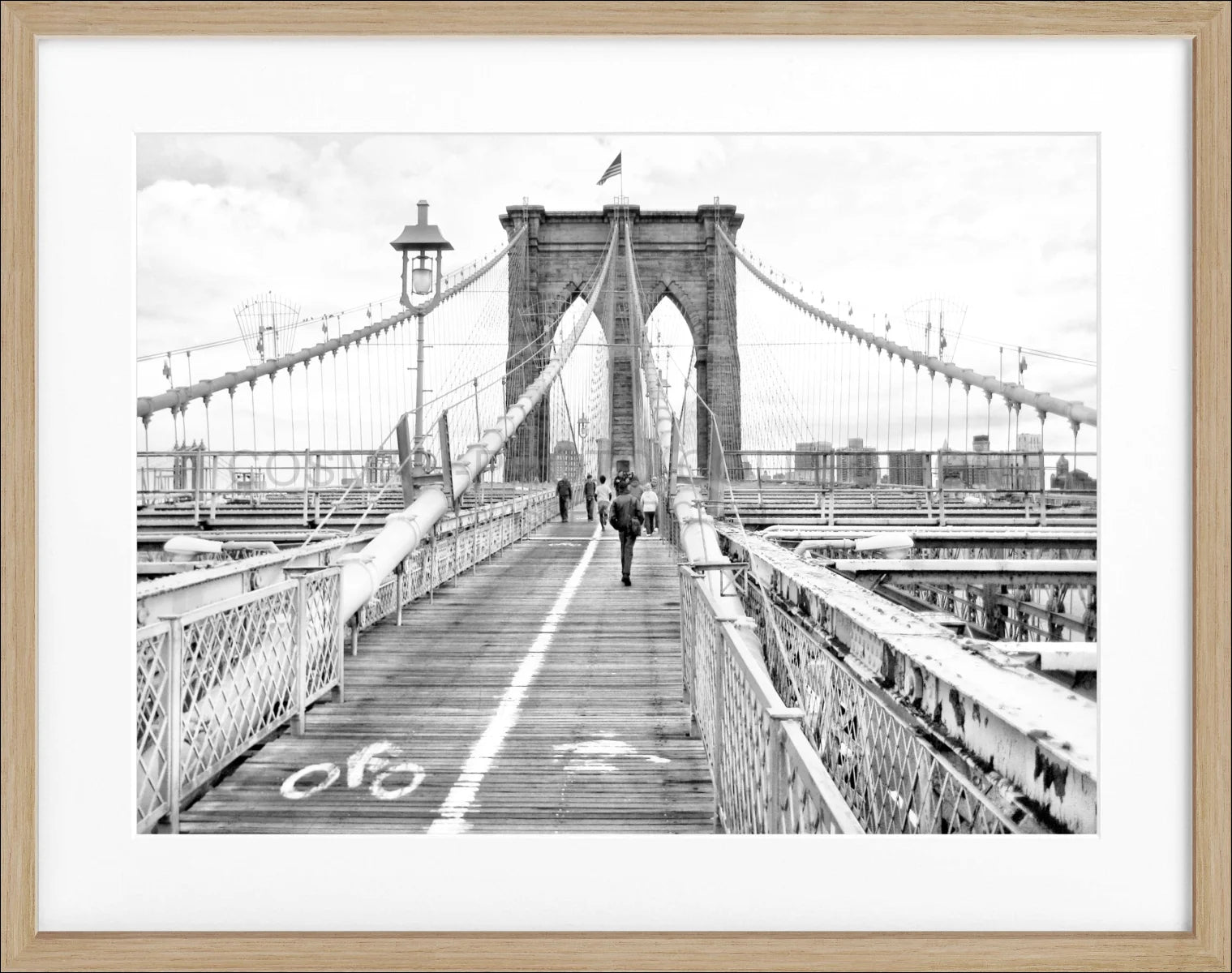 Poster mit Rahmen New York ’Brooklyn Bridge’ NY68