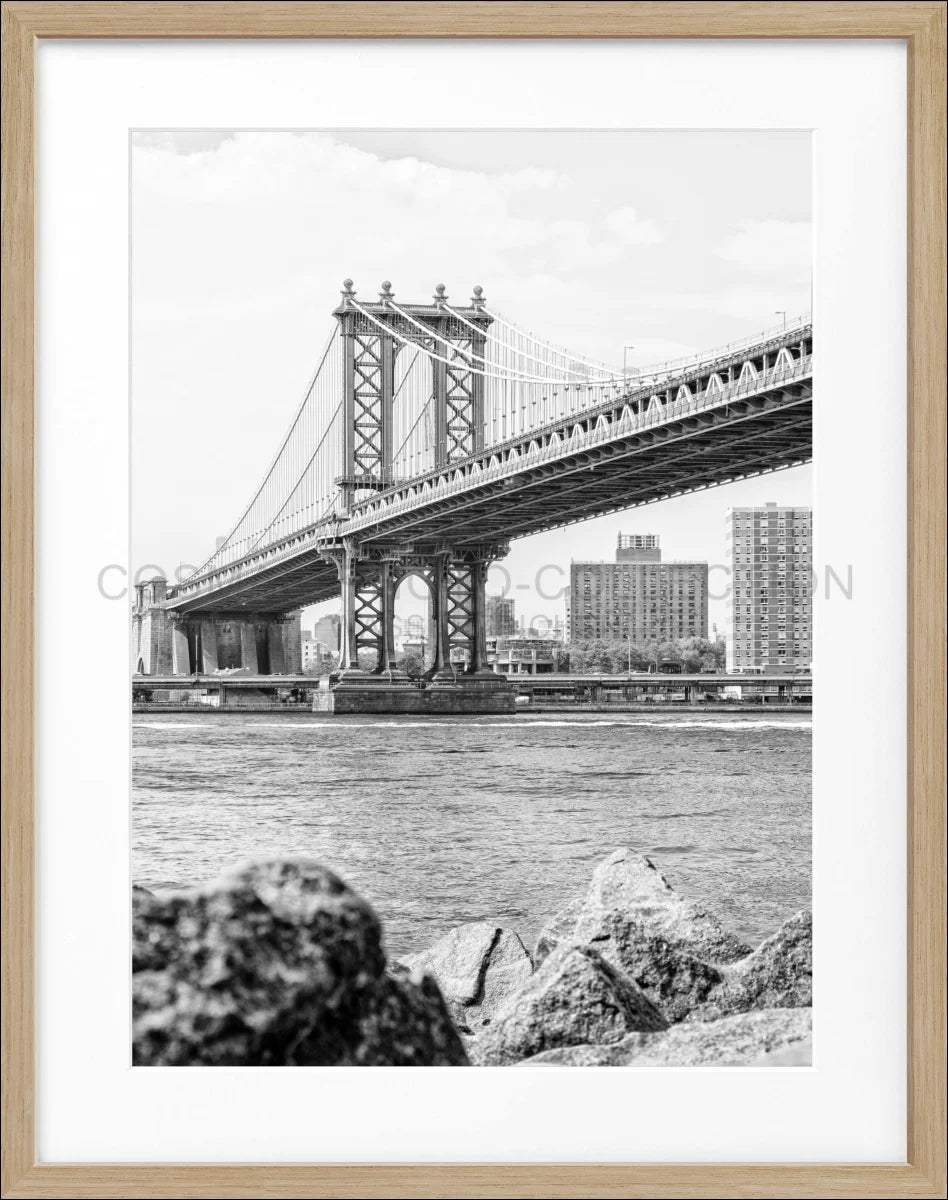 Poster mit Rahmen New York ’Manhattan Bridge’ NY104