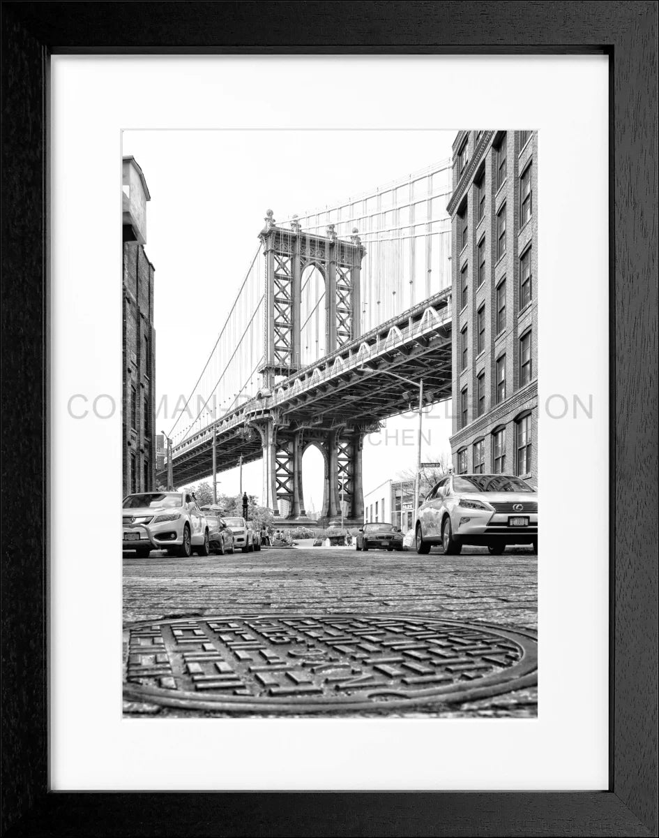 Poster mit Rahmen New York ’Manhattan Bridge’ NY33