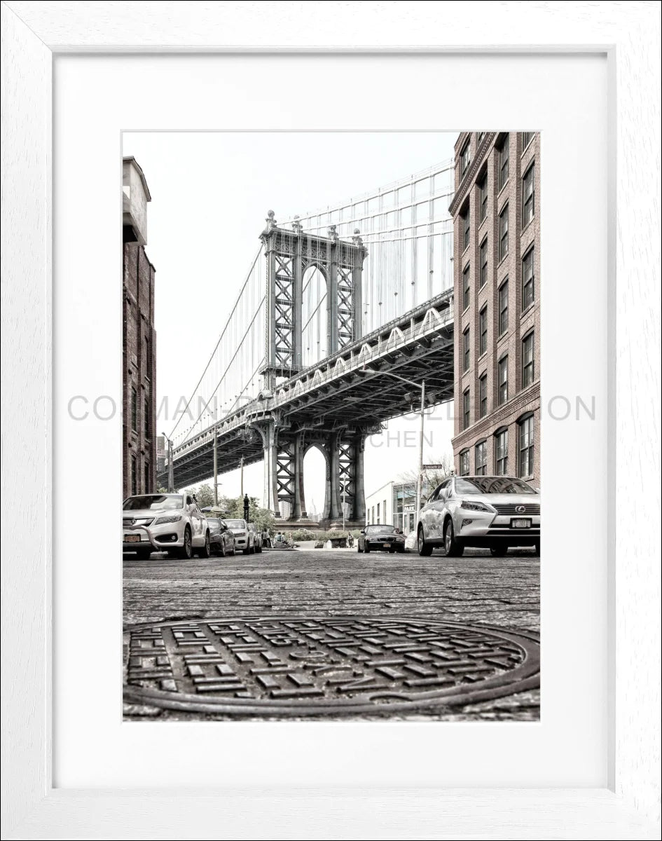 Poster mit Rahmen New York ’Manhattan Bridge’ NY33