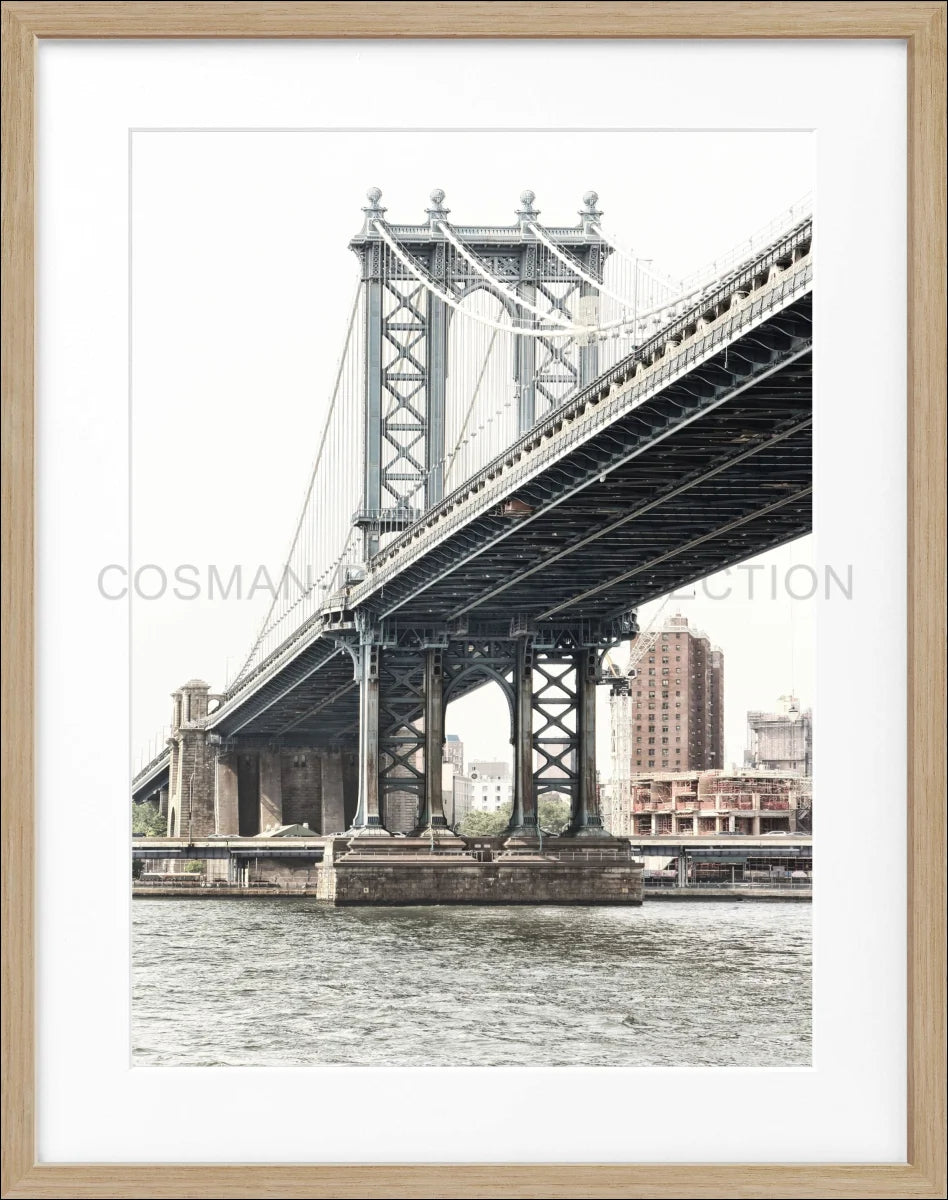 Poster mit Rahmen New York ’Manhattan Bridge’ NY44