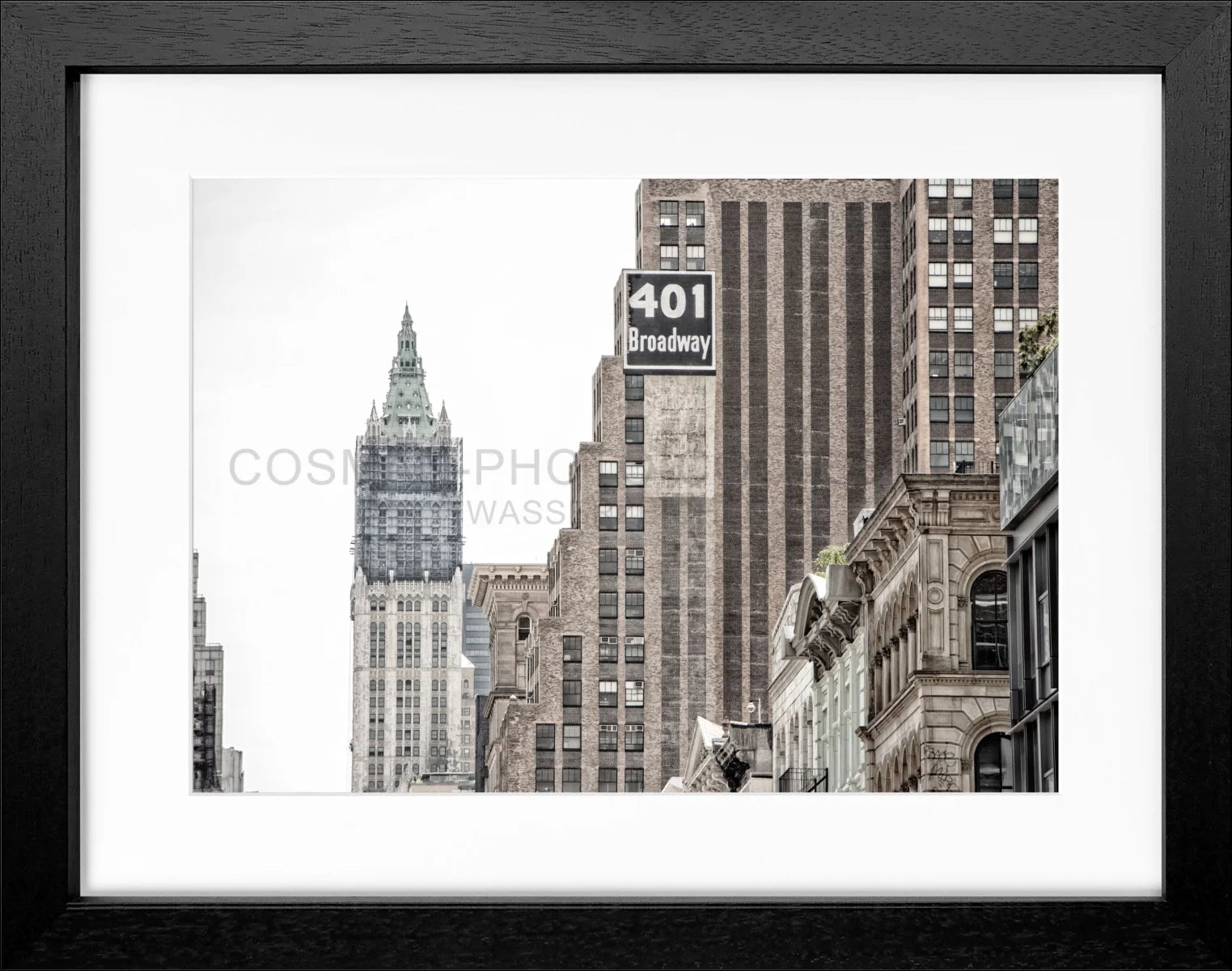 Poster mit Rahmen New York ’Woolworth Building’ NY90