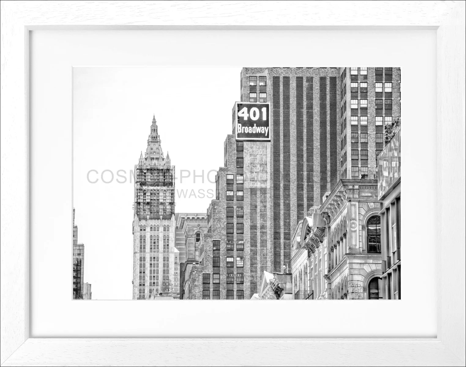 Poster mit Rahmen New York ’Woolworth Building’ NY90