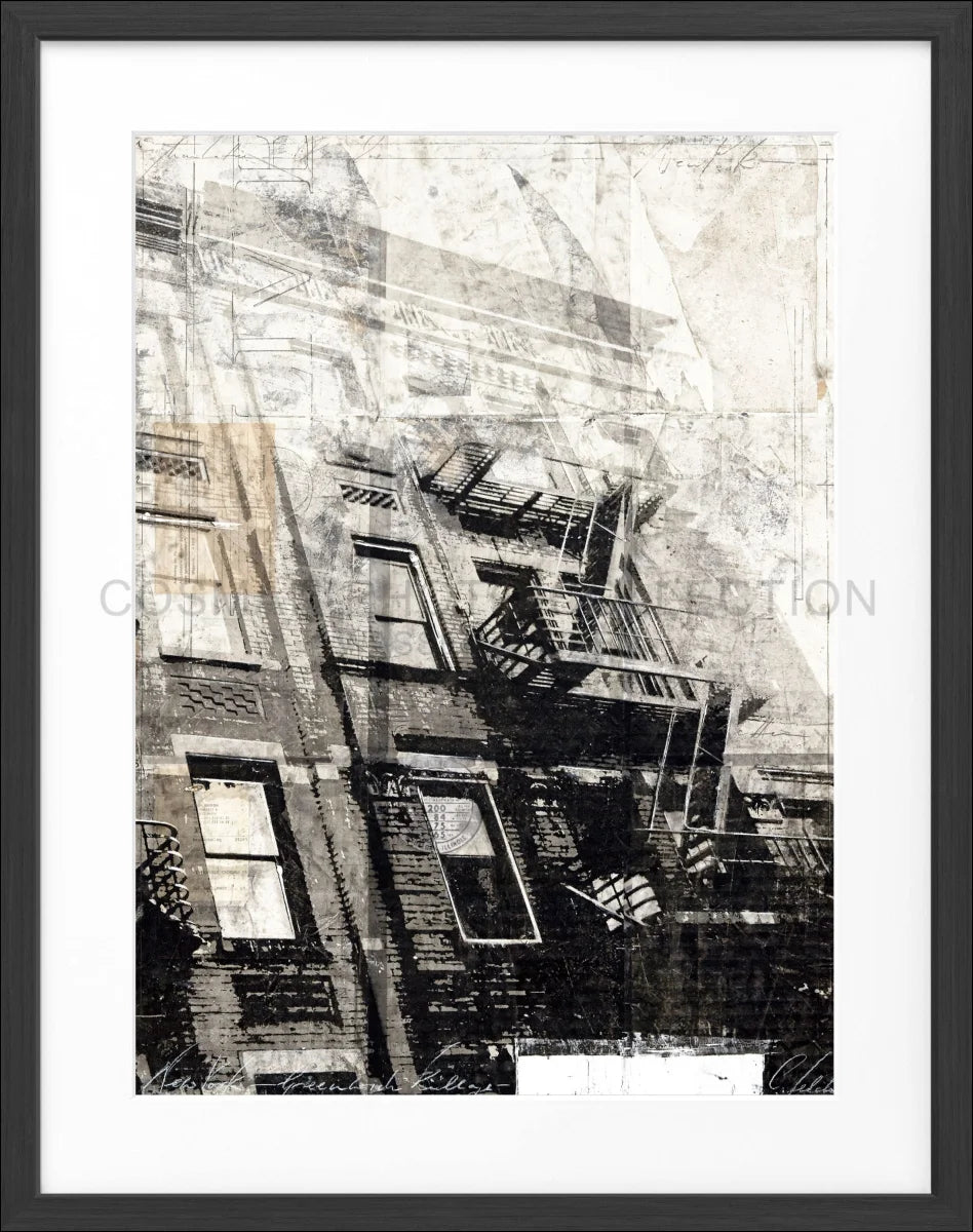 Poster mit Rahmen ’NYC Feuertreppe’ GM12 - Wandbilder