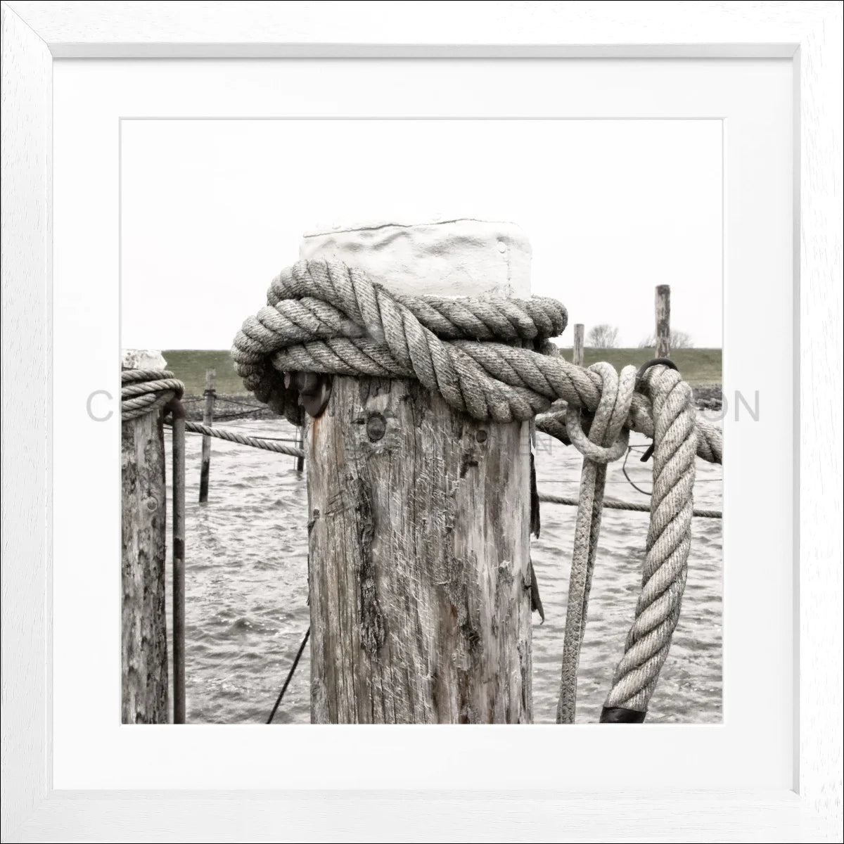 Poster mit Rahmen ’Poller’ Rantum Sylt SY67Q - Wandbilder