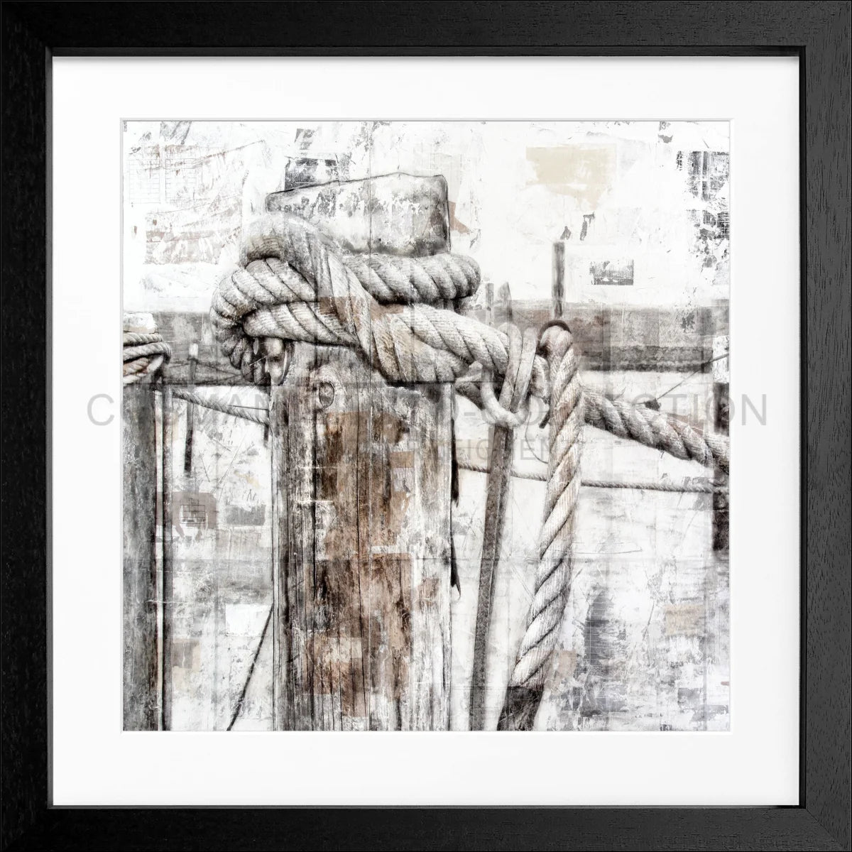 Poster mit Rahmen ’Poller’ Sylt GM67Q - Wandbilder