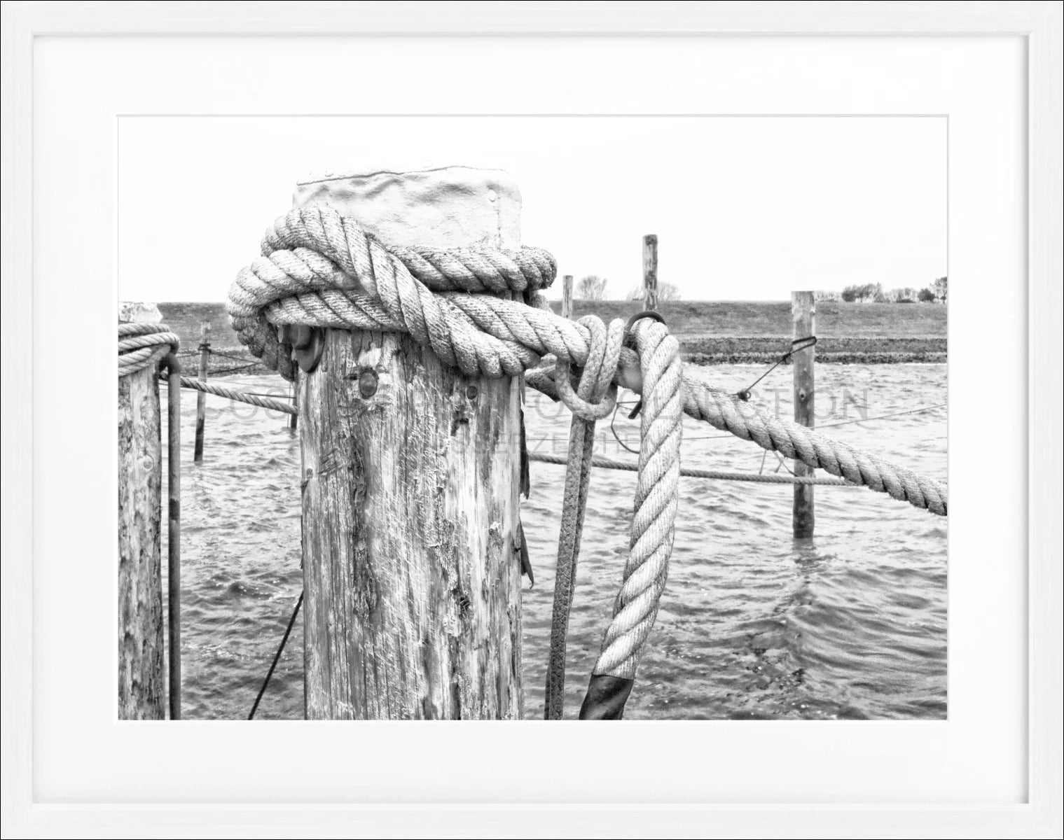 Poster mit Rahmen ’Poller’ Sylt SY67 - Wandbilder