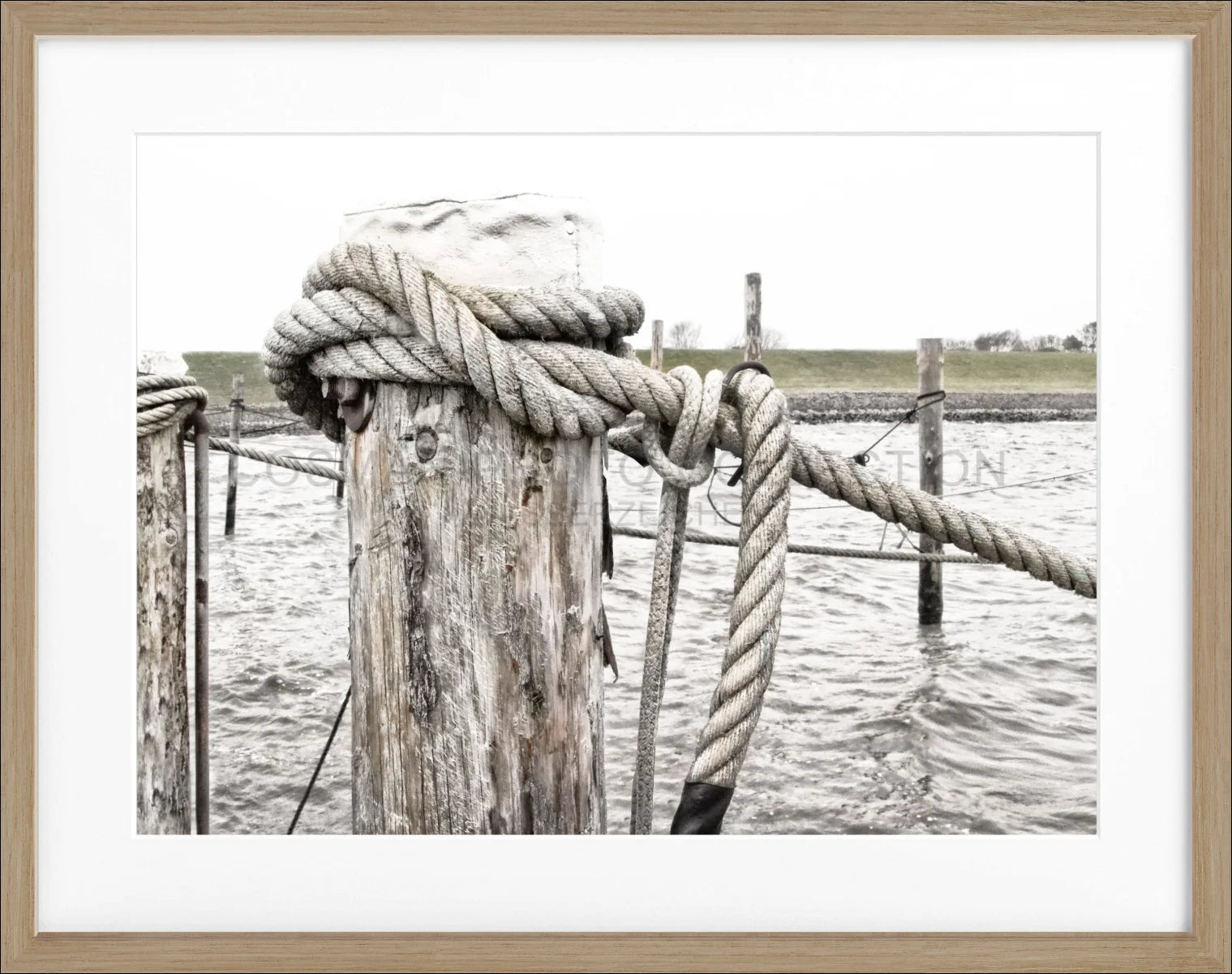 Poster mit Rahmen ’Poller’ Sylt SY67 - Wandbilder