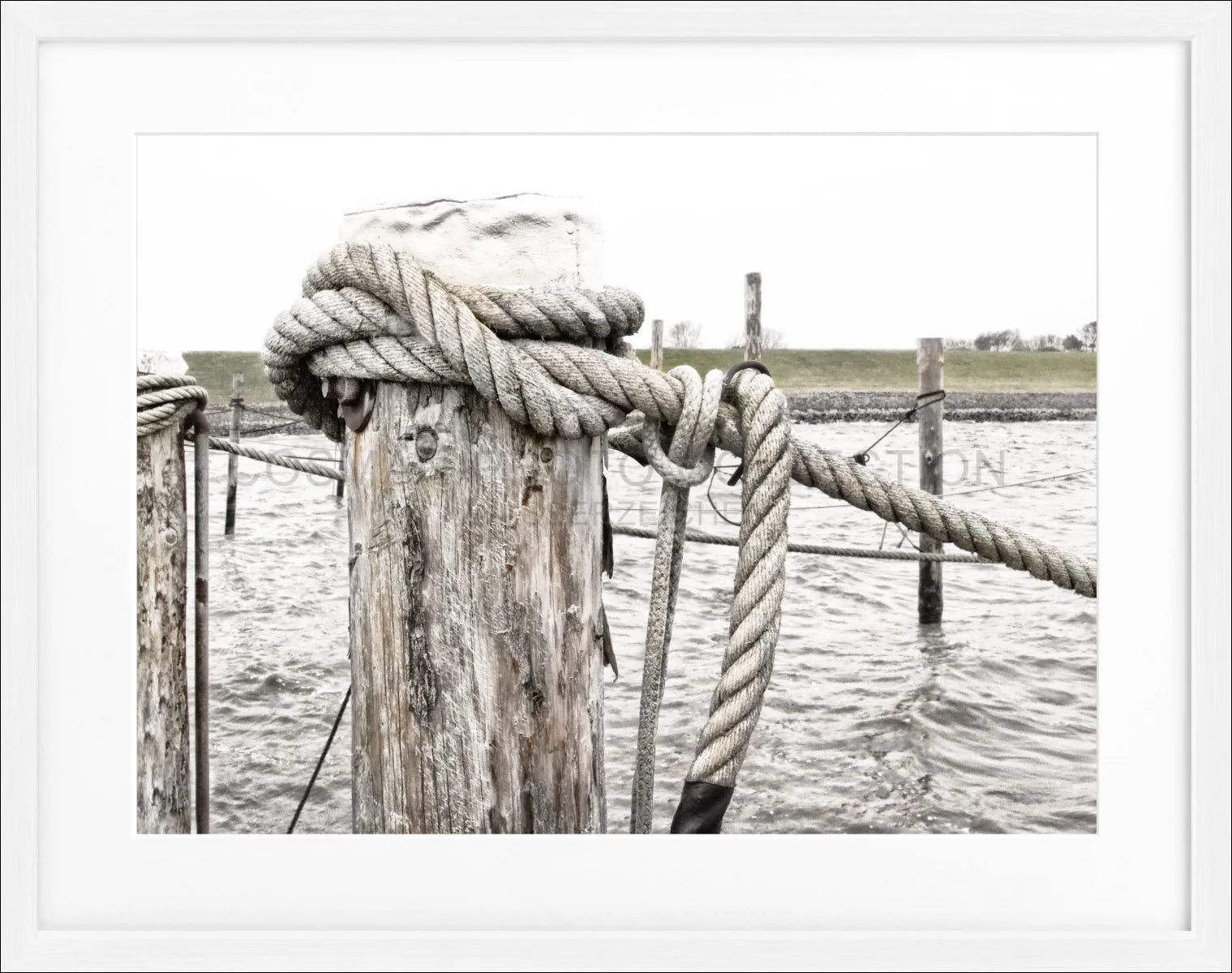 Poster mit Rahmen ’Poller’ Sylt SY67 - Wandbilder