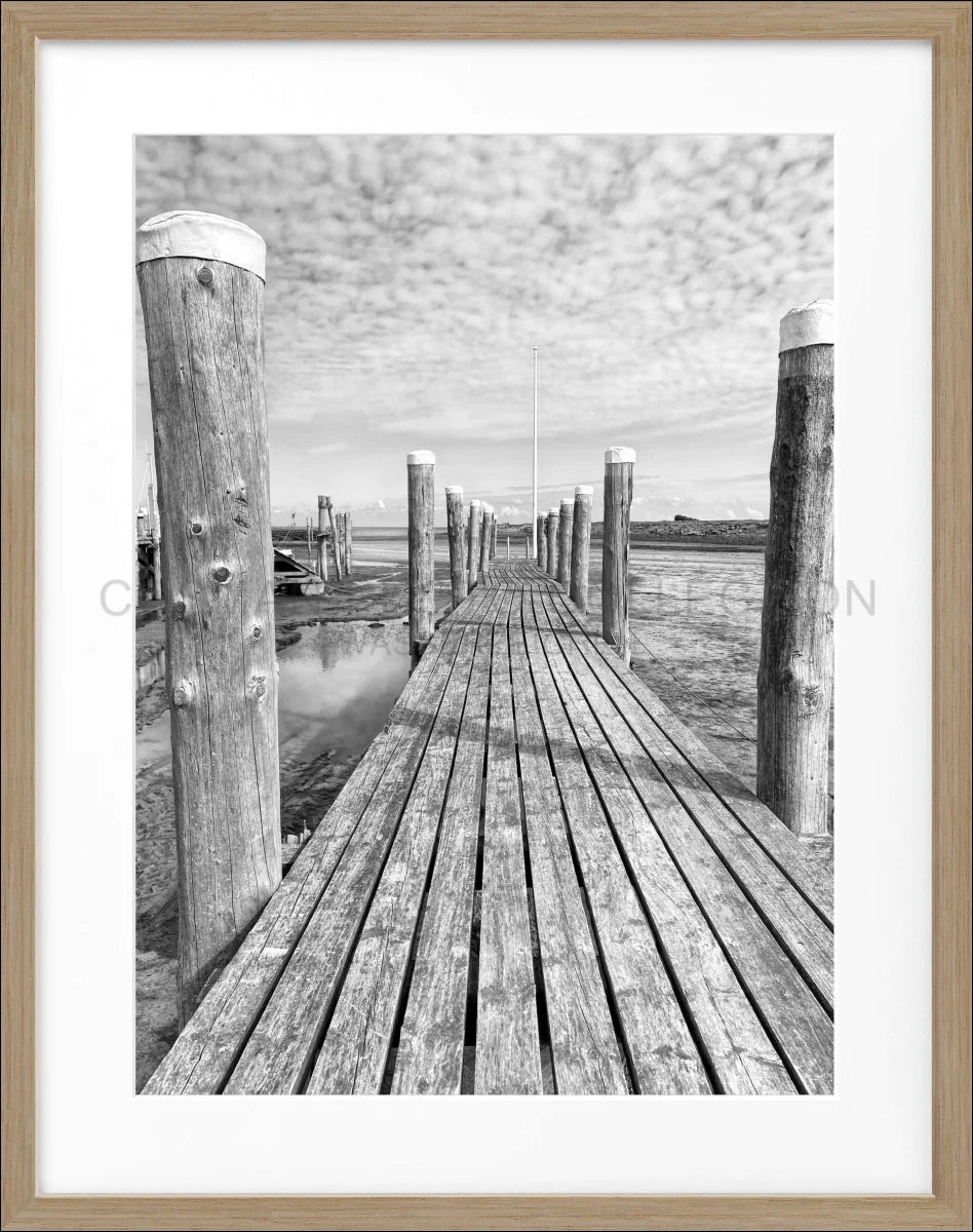 Poster mit Rahmen Rantum Hafen Sylt SY53A - Wandbilder