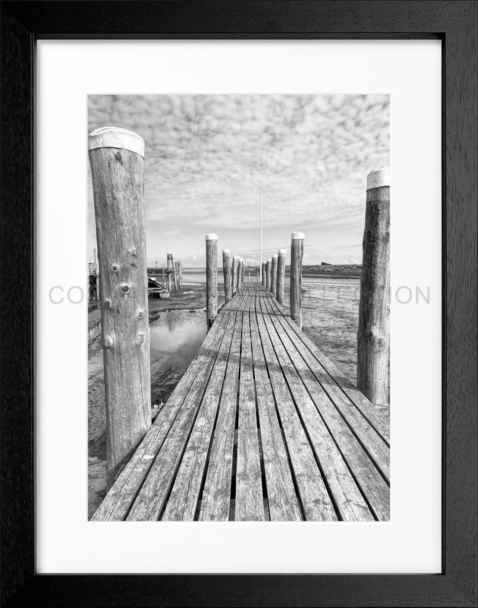 Poster mit Rahmen Rantum Hafen Sylt SY53A - Wandbilder