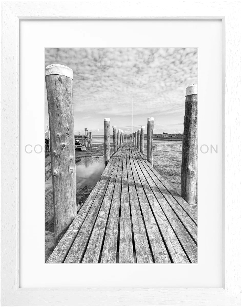 Poster mit Rahmen Rantum Hafen Sylt SY53A - Wandbilder