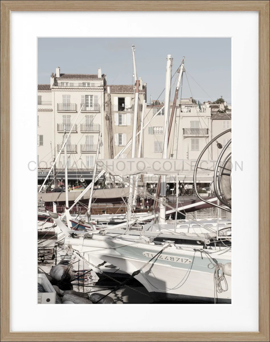Poster mit Rahmen Saint Tropez ’Boot’ ST22 - Wandbilder