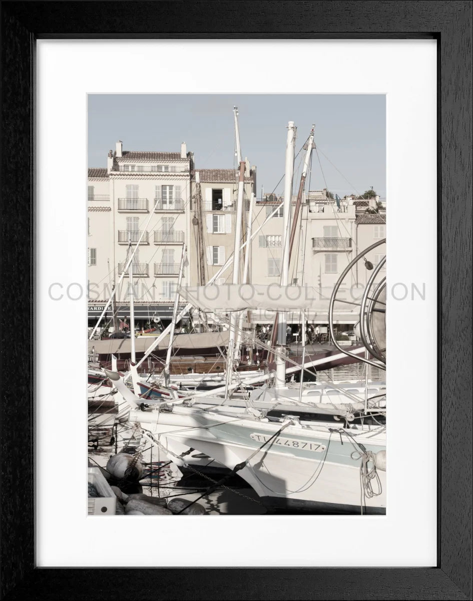 Poster mit Rahmen Saint Tropez ’Boot’ ST22 - Wandbilder