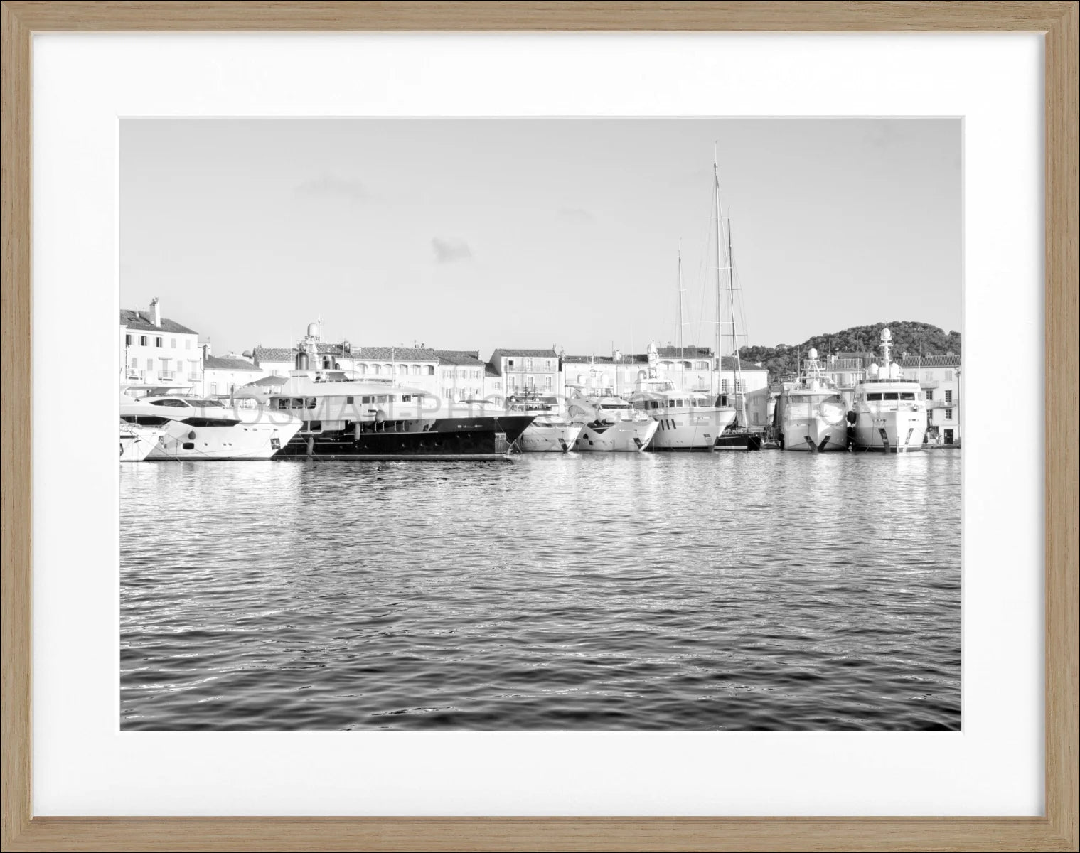 Poster mit Rahmen Saint Tropez ’Hafen’ ST07 - Wandbilder