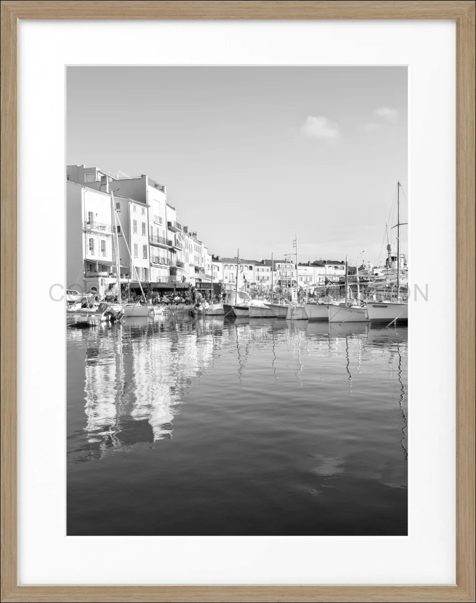 Poster mit Rahmen Saint Tropez ’Hafen’ ST17 - Wandbilder