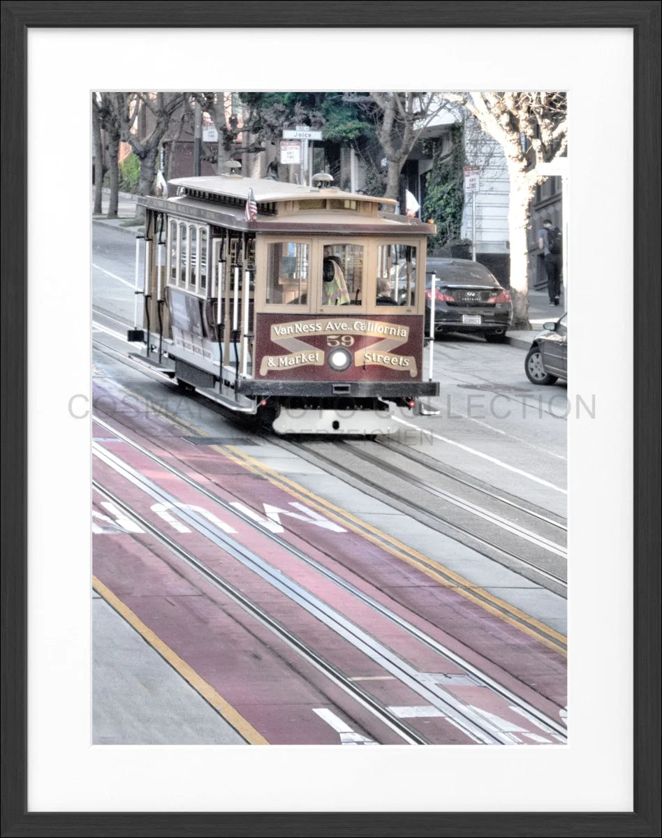 Poster mit Rahmen San Francisco ’Cable Cars’ SF04